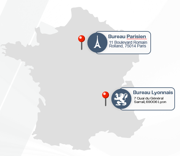 Carte des bureaux